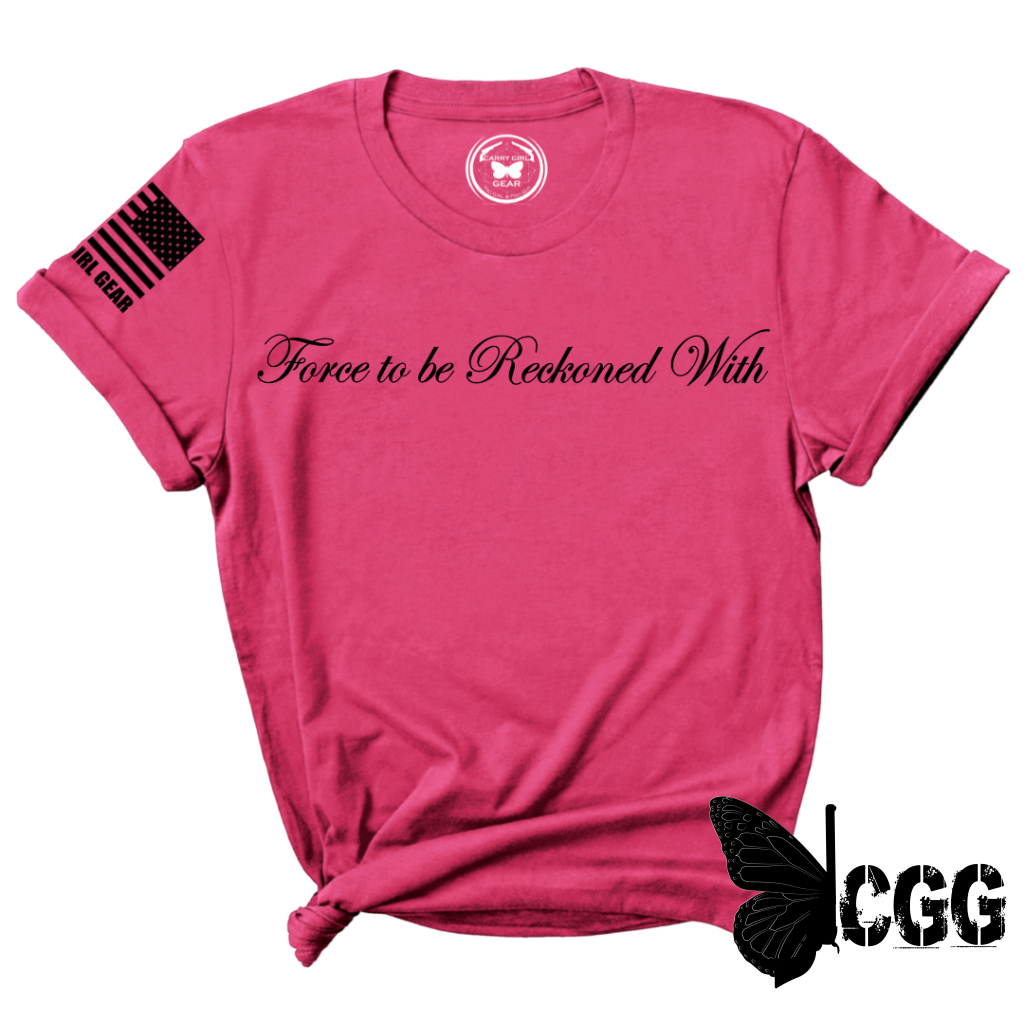 Force To Be Reckoned With Tee Xs / Steel Unisex Cut Cgg Perfect Tee