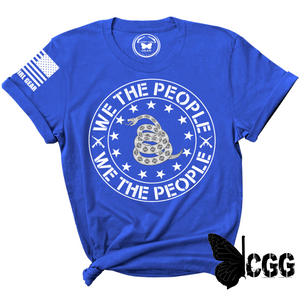 We The People Tee Xs / Royal Blue Unisex Cut Cgg Perfect Tee