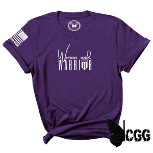 Woman & Warrior Tee Xs / Purple Unisex Cut Cgg Perfect Tee