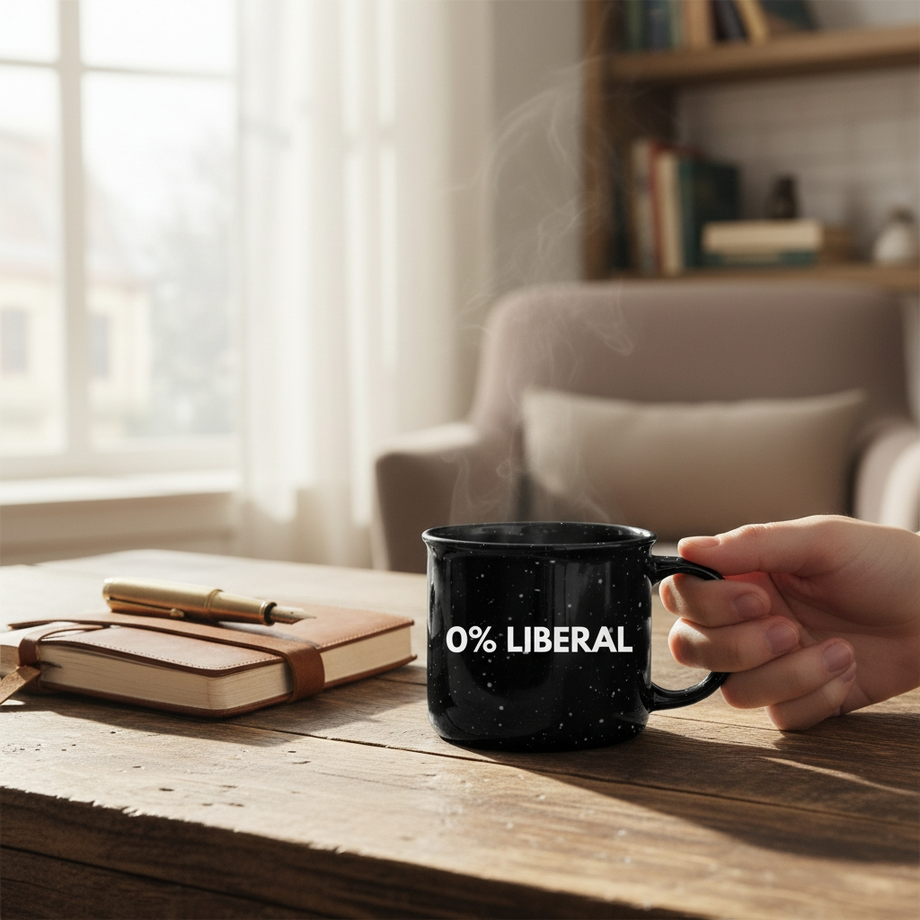 0% LIBERAL CAMPFIRE MUG Camper Mug