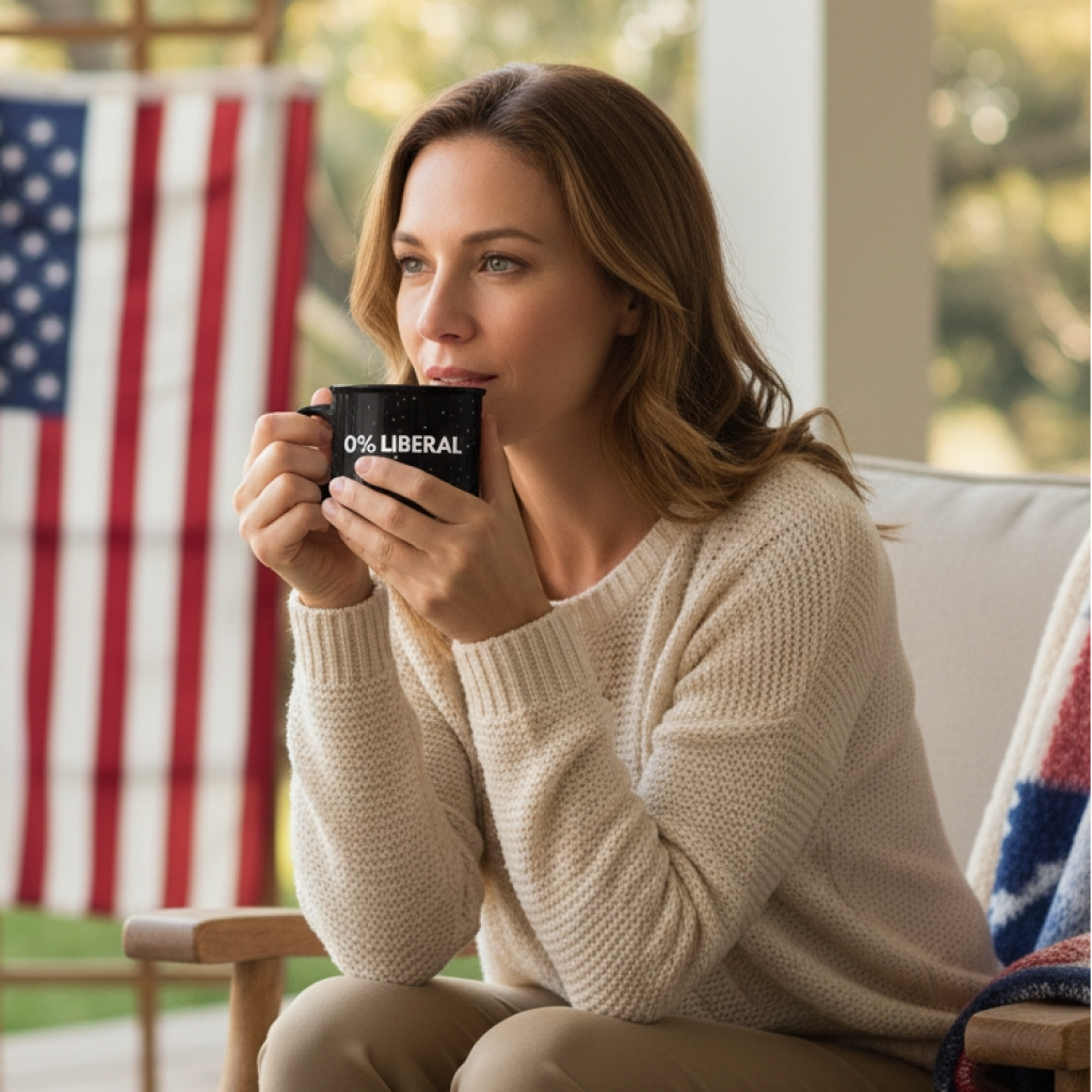 0% LIBERAL CAMPFIRE MUG Camper Mug