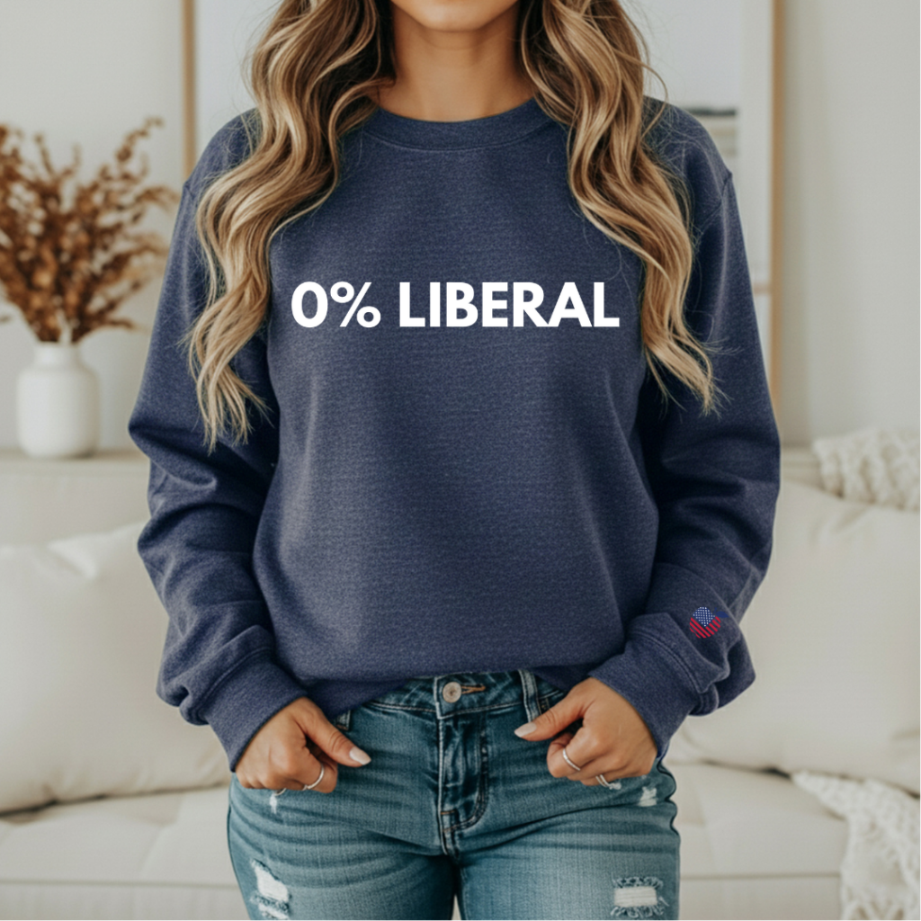 0% LIBERAL CREW SM / HEATHER NAVY Sweatshirt