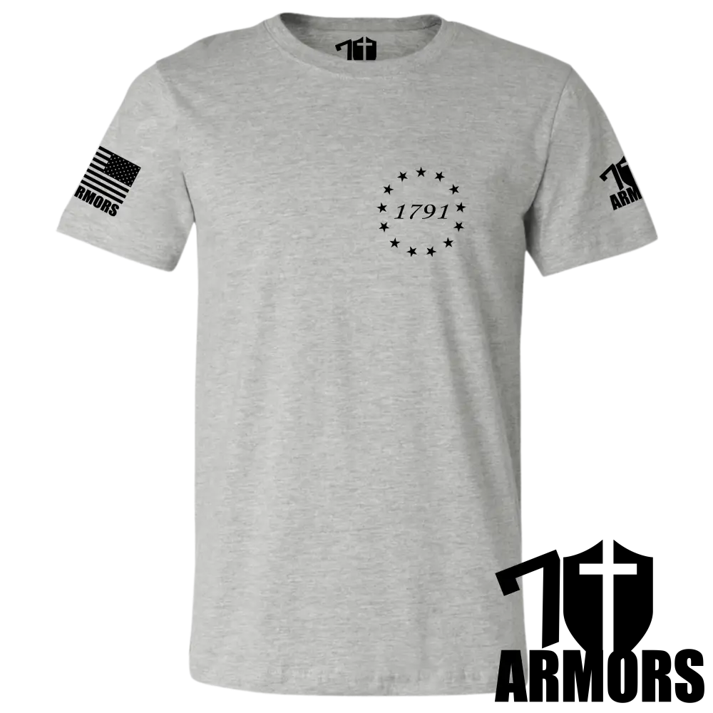 1791 T-Shirt Sm / Gray T-Shirts