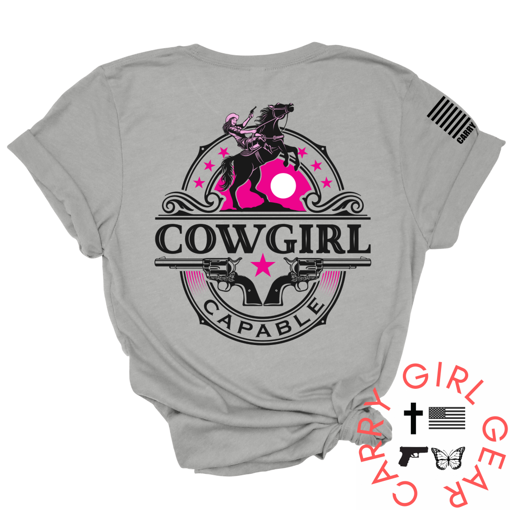 Cowgirl Capable Tee Xs / Silver Unisex Cut Cgg Perfect