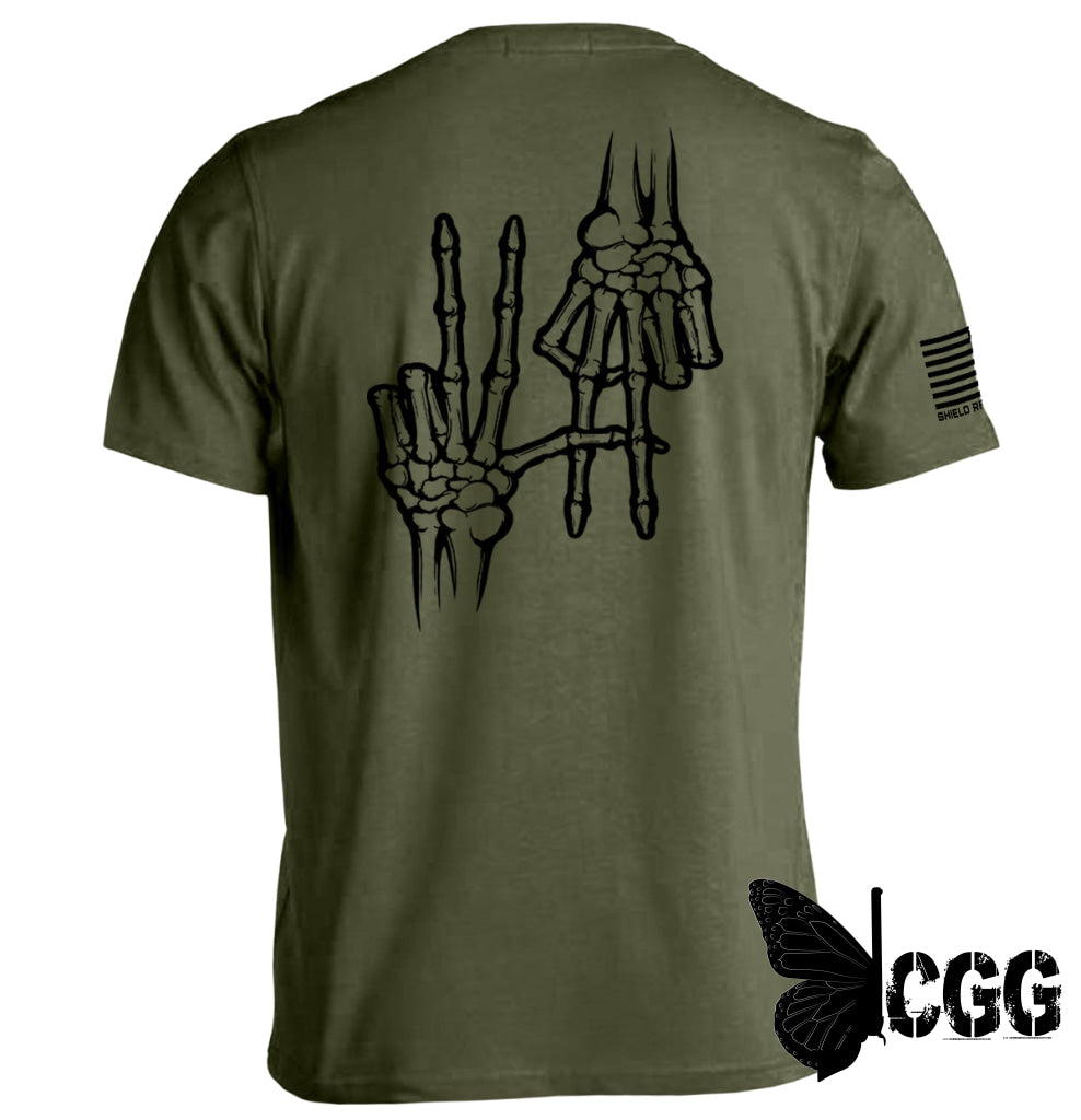 2A Bones Military Green / S Tee Nc - Apparel