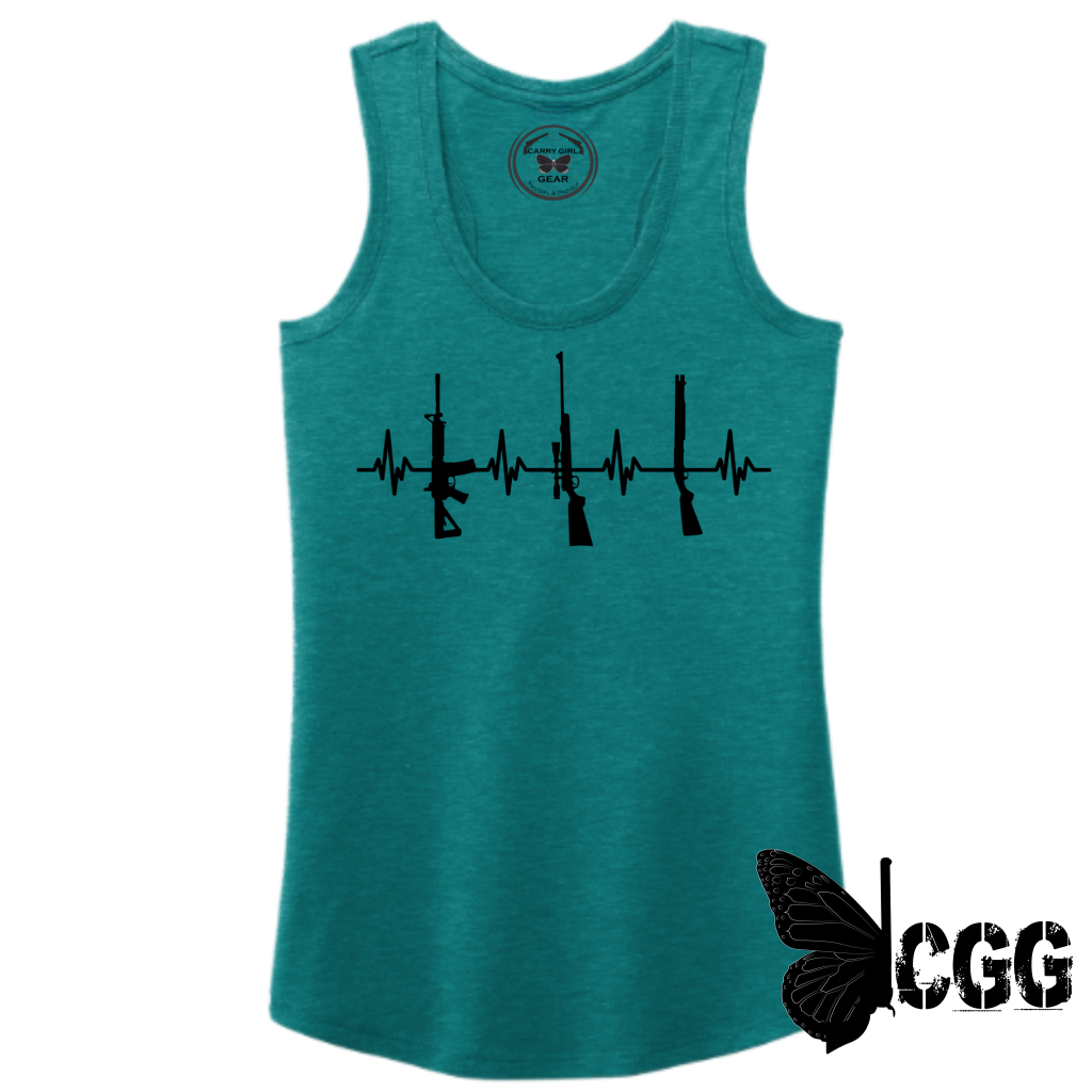 2A Fib Tank Top Xs / Teal Tank Top