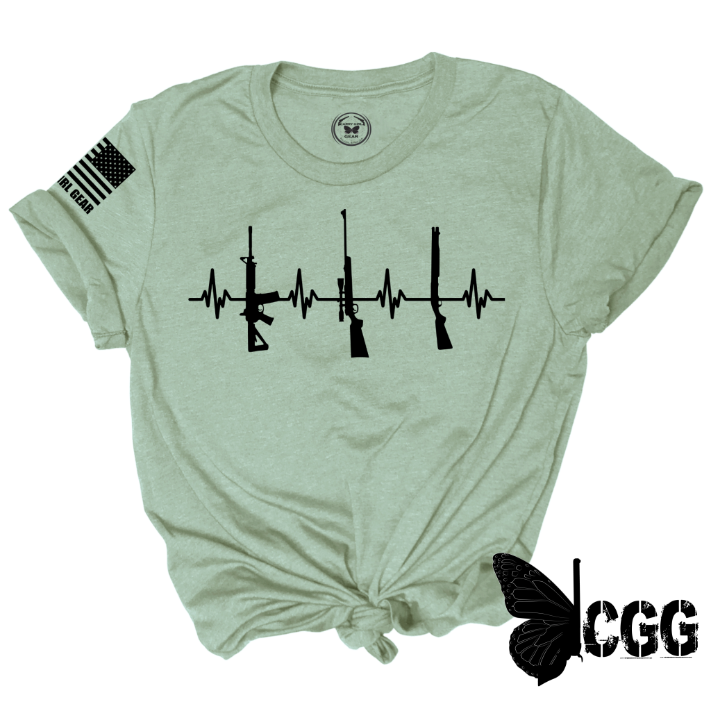 2A Fib Tee Xs / Sage Unisex Cut Cgg Perfect Tee