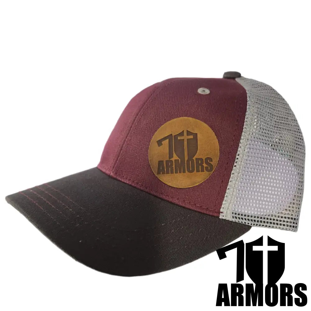 7 Armors Snapback - Maroon/Gray Hat