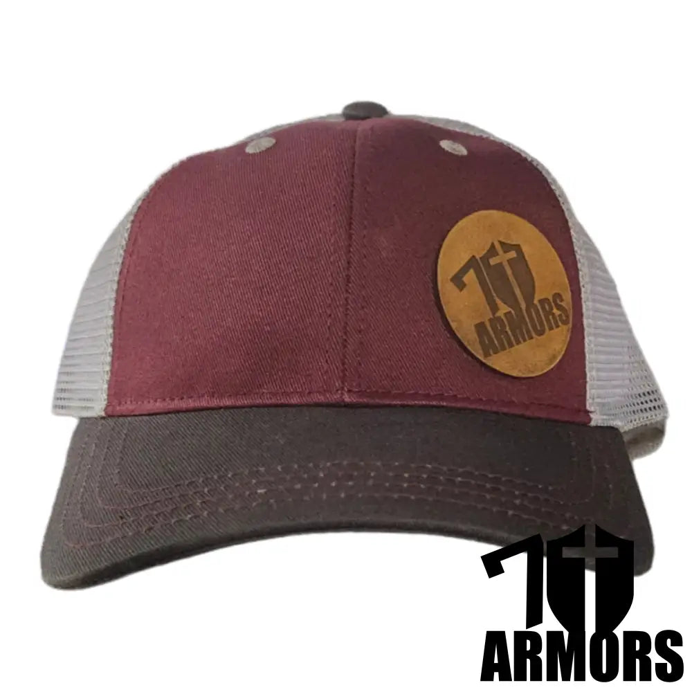 7 Armors Snapback - Maroon/Gray Hat