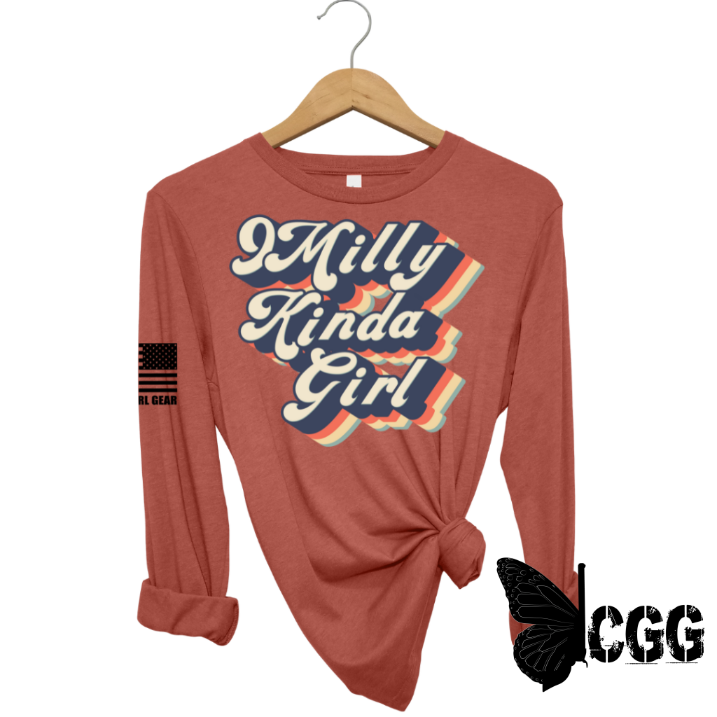 9 Milly Kinda Girl Long Sleeve Clay / Xs