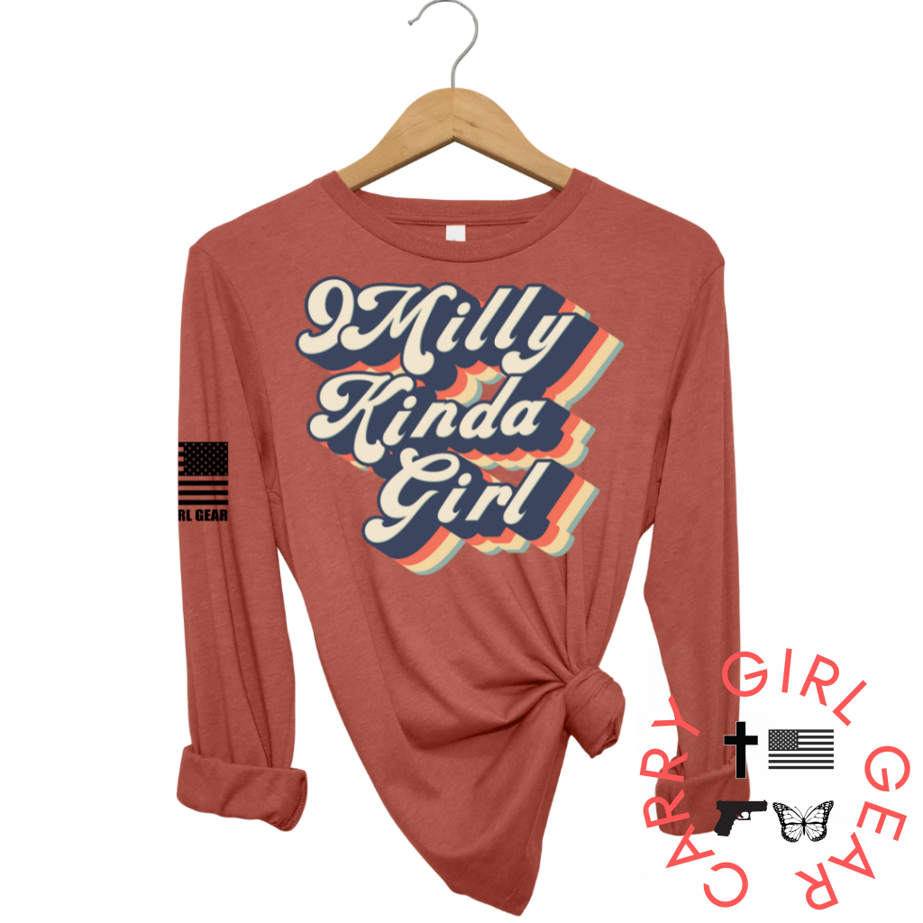 9 Milly Kinda Girl Long Sleeve Clay / Xs