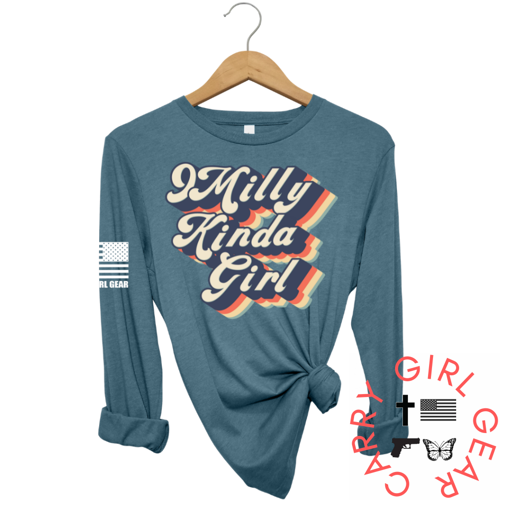 9 Milly Kinda Girl Long Sleeve Deep Teal / Xs