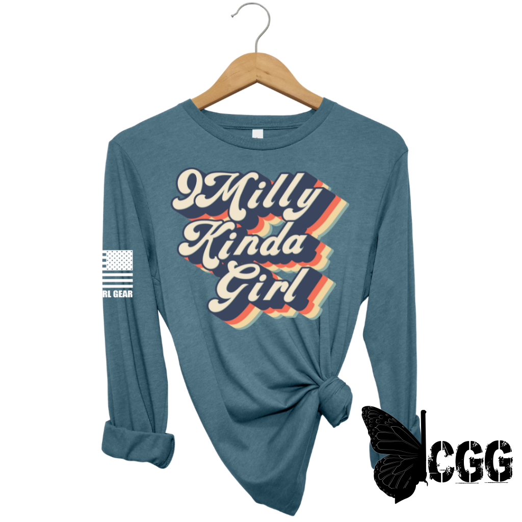 9 Milly Kinda Girl Long Sleeve Deep Teal / Xs