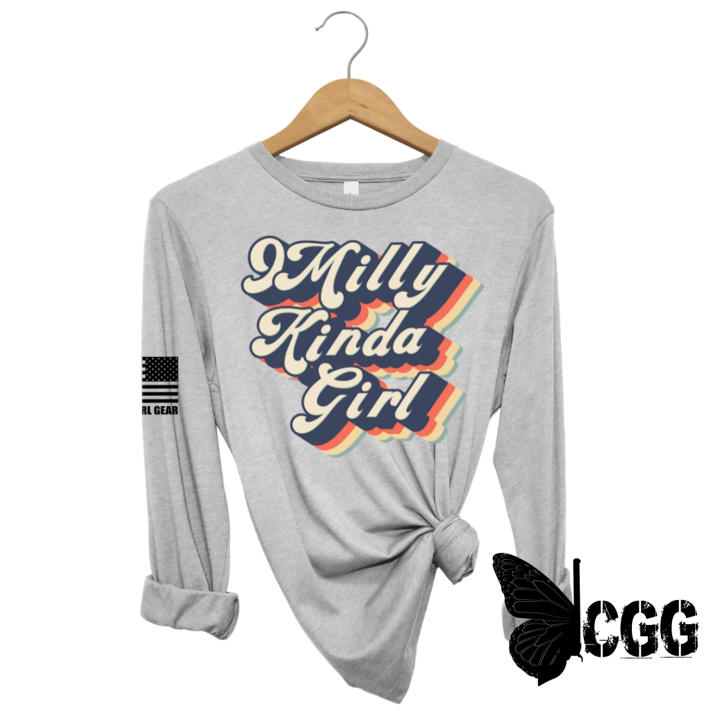 9 Milly Kinda Girl Long Sleeve Steel / Xs