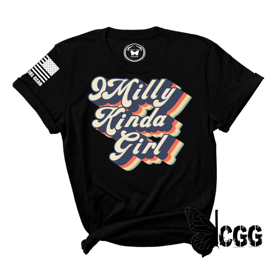 9 Milly Kinda Girl Tee Xs / Black Unisex Cut Cgg Perfect Tee