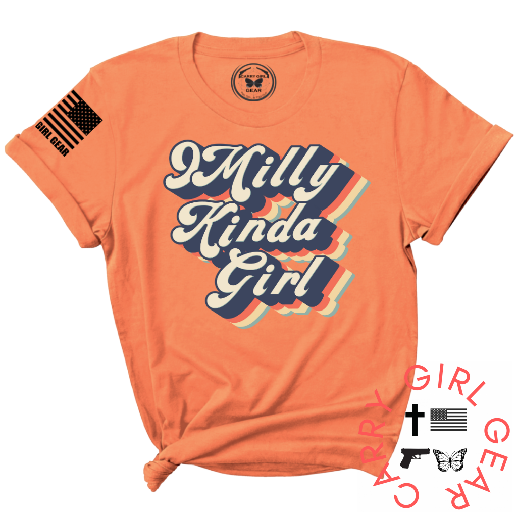 9 Milly Kinda Girl Tee Xs / Coral Unisex Cut Cgg Perfect Tee