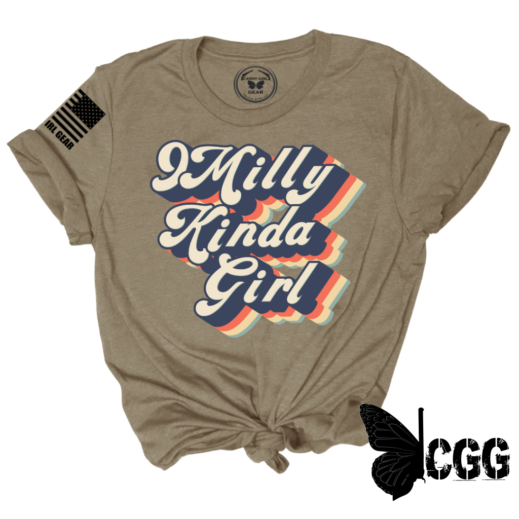 9 Milly Kinda Girl Tee Xs / Heather Latte Unisex Cut Cgg Perfect Tee