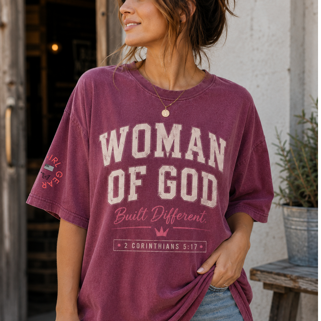 WOMAN OF GOD - BUILT DIFFERENT TEE