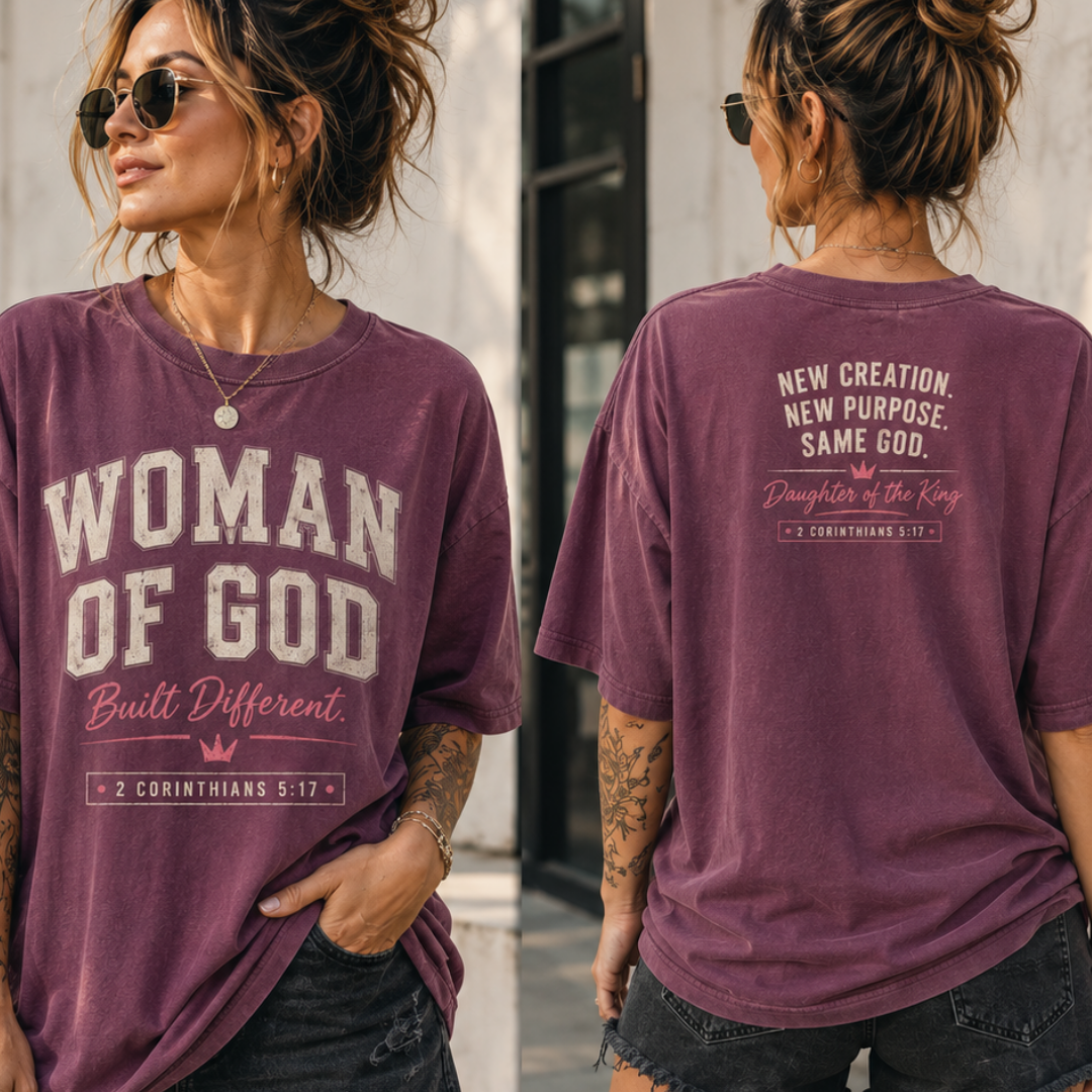 WOMAN OF GOD - BUILT DIFFERENT TEE