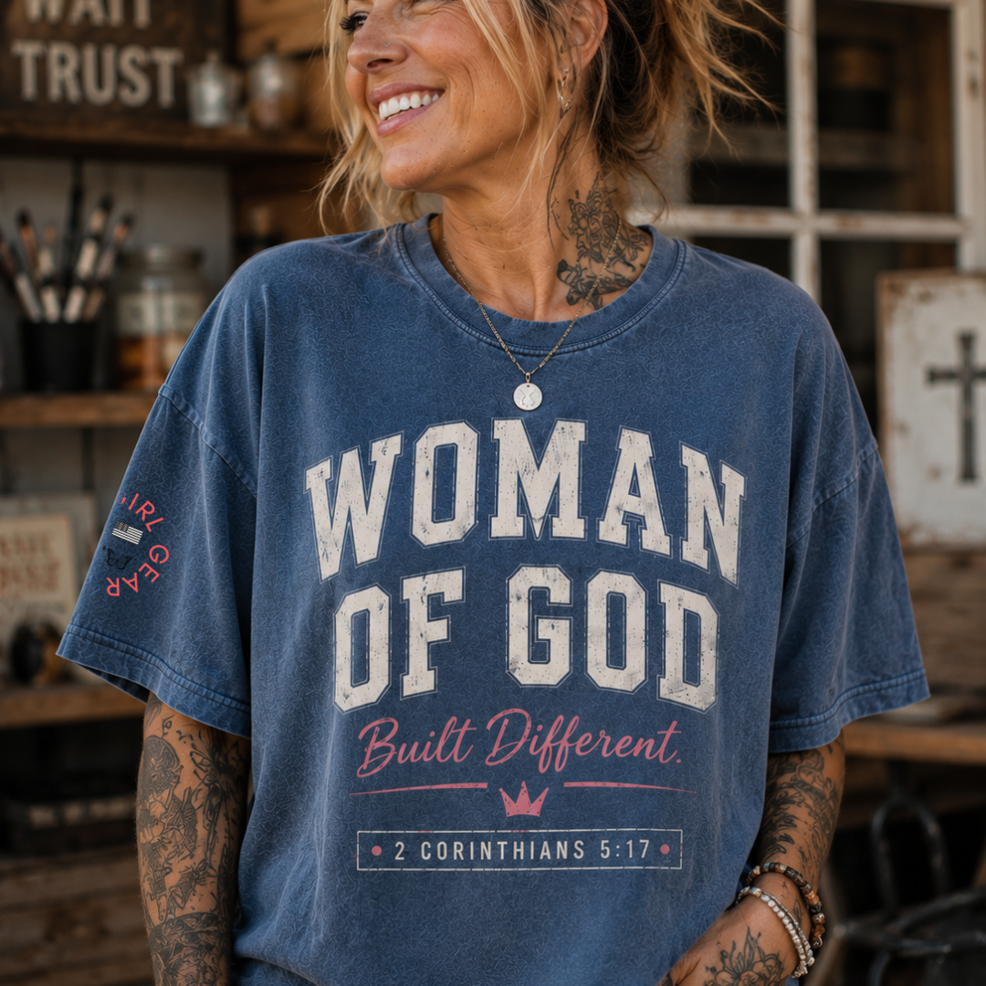 WOMAN OF GOD - BUILT DIFFERENT TEE