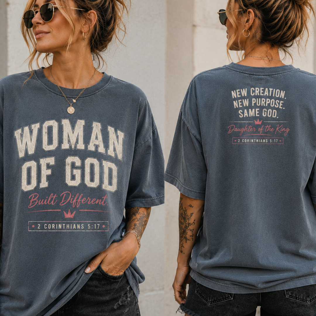 WOMAN OF GOD - BUILT DIFFERENT TEE