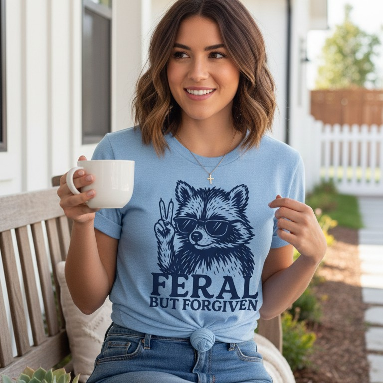 FERAL BUT FORGIVEN TEE