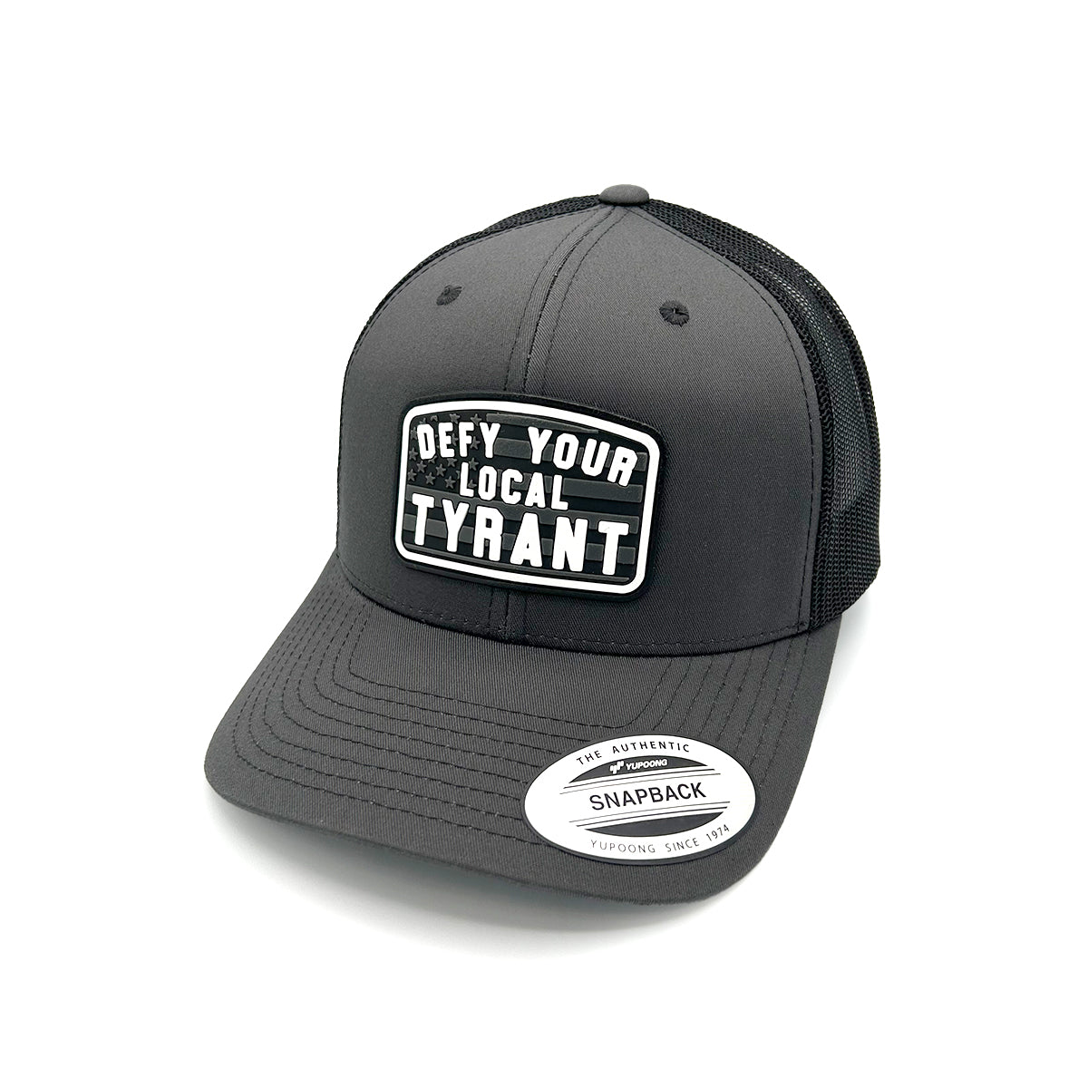 Defy Your Local Tyrant Hat PVC Patch - Carry Girl Gear