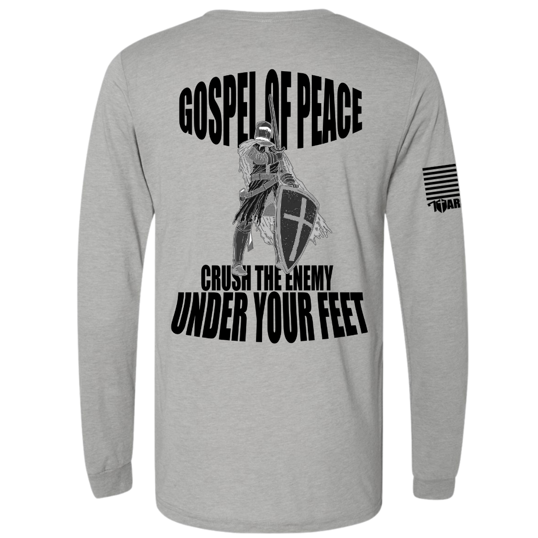 Gospel Of Peace Long Sleeve Sm / Gray