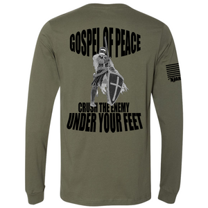 Gospel Of Peace Long Sleeve Sm / Od Green