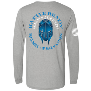 Helmet Of Salvation Long Sleeve Sm / Gray