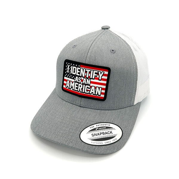 I Identify As An American Woven Patch Hat - Carry Girl Gear