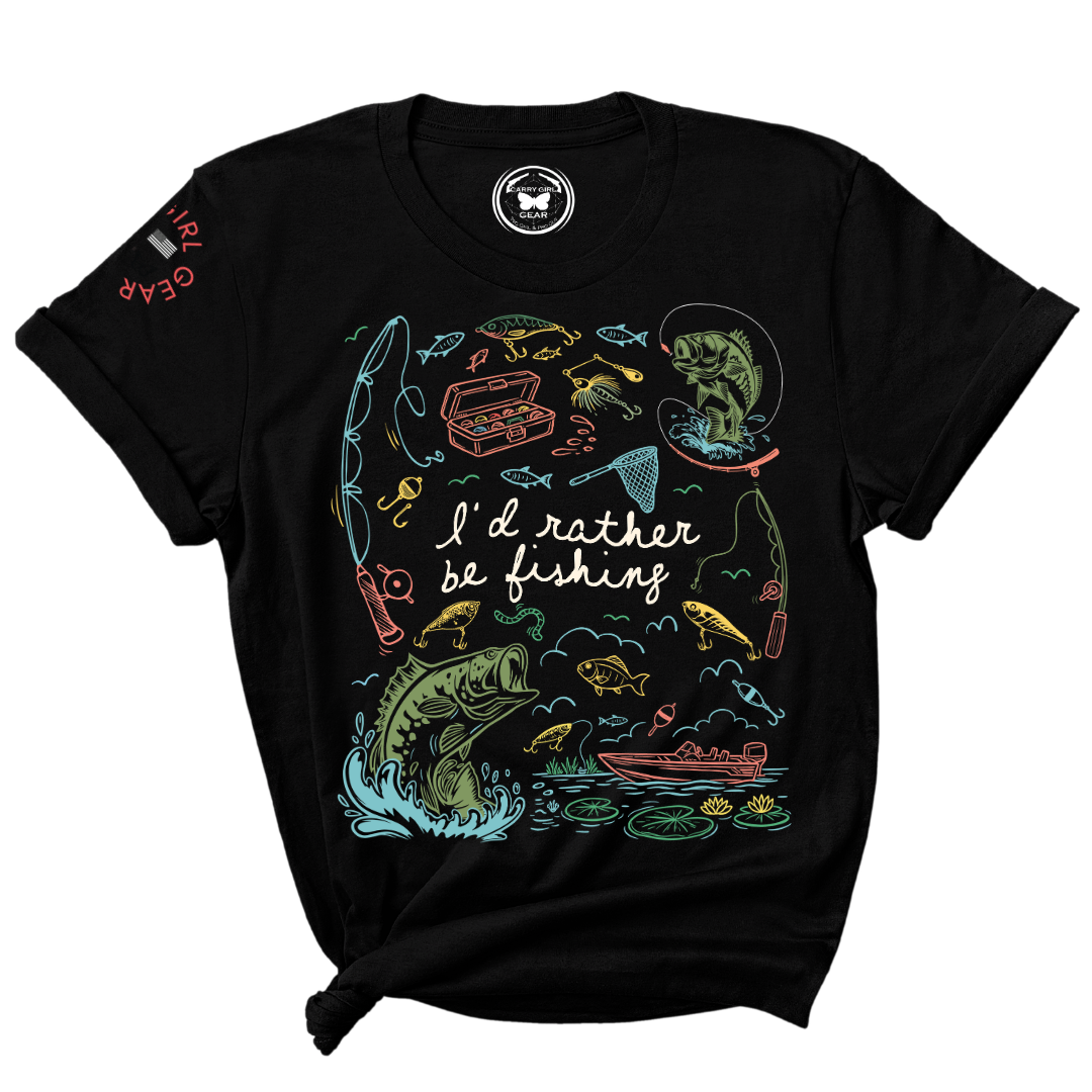 I'D RATHER BE FISHING Tee