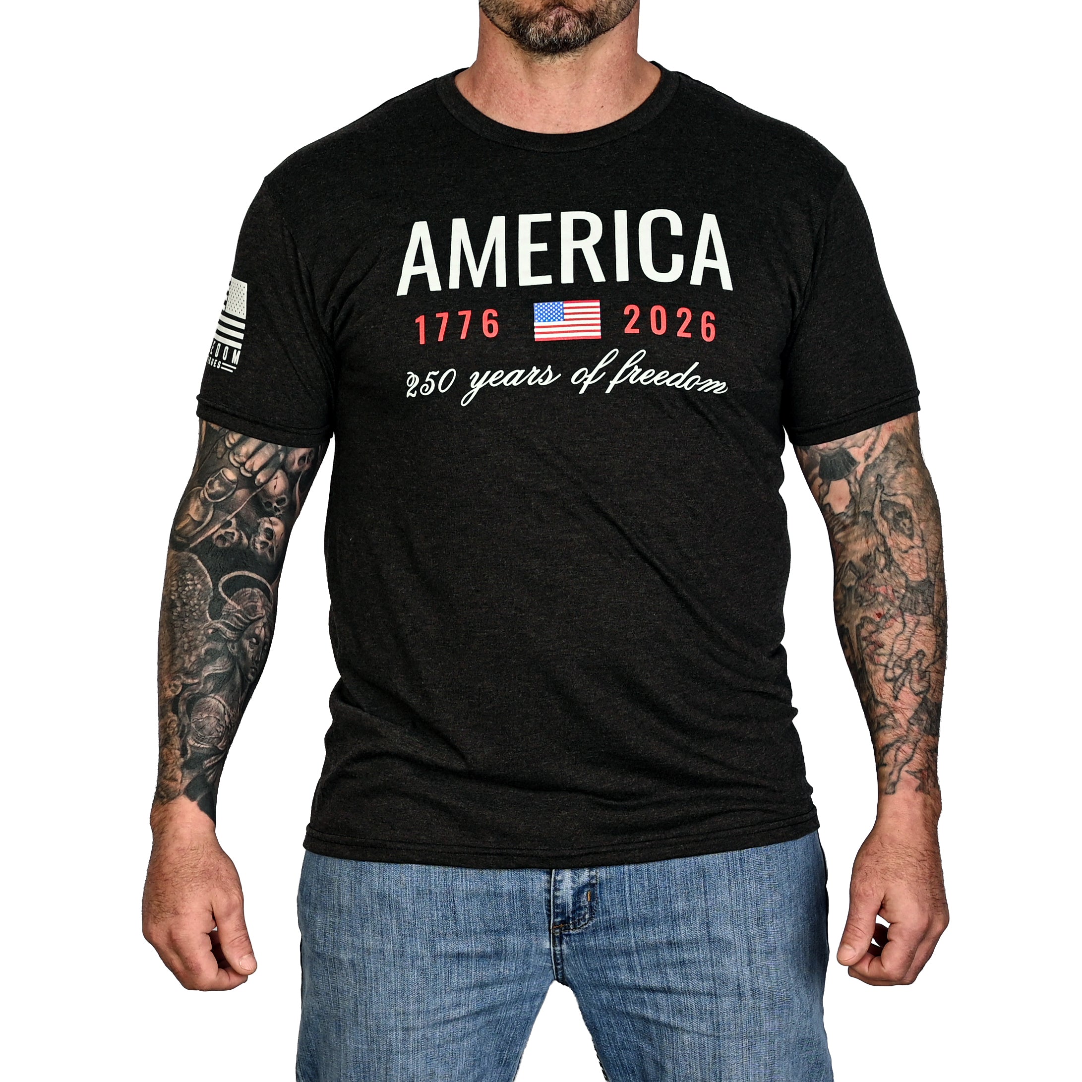 Men's 250 Years of Freedom Patriotic T-Shirt