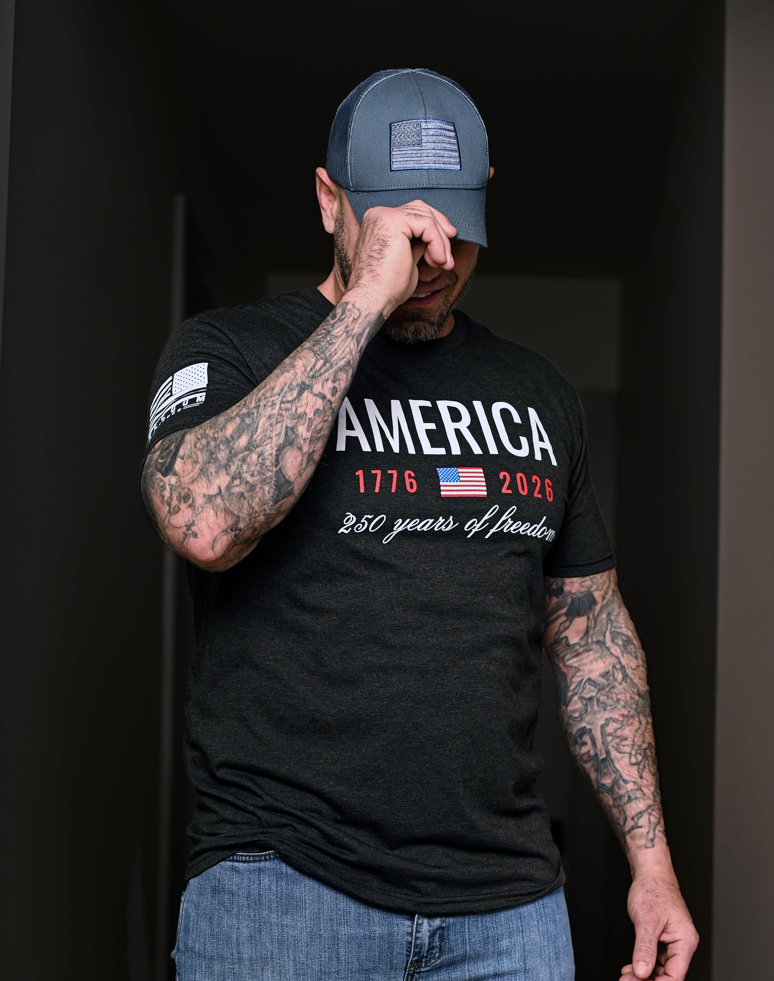 Men's 250 Years of Freedom Patriotic T-Shirt