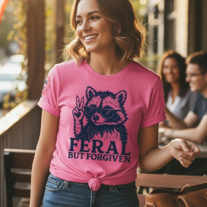 FERAL BUT FORGIVEN TEE