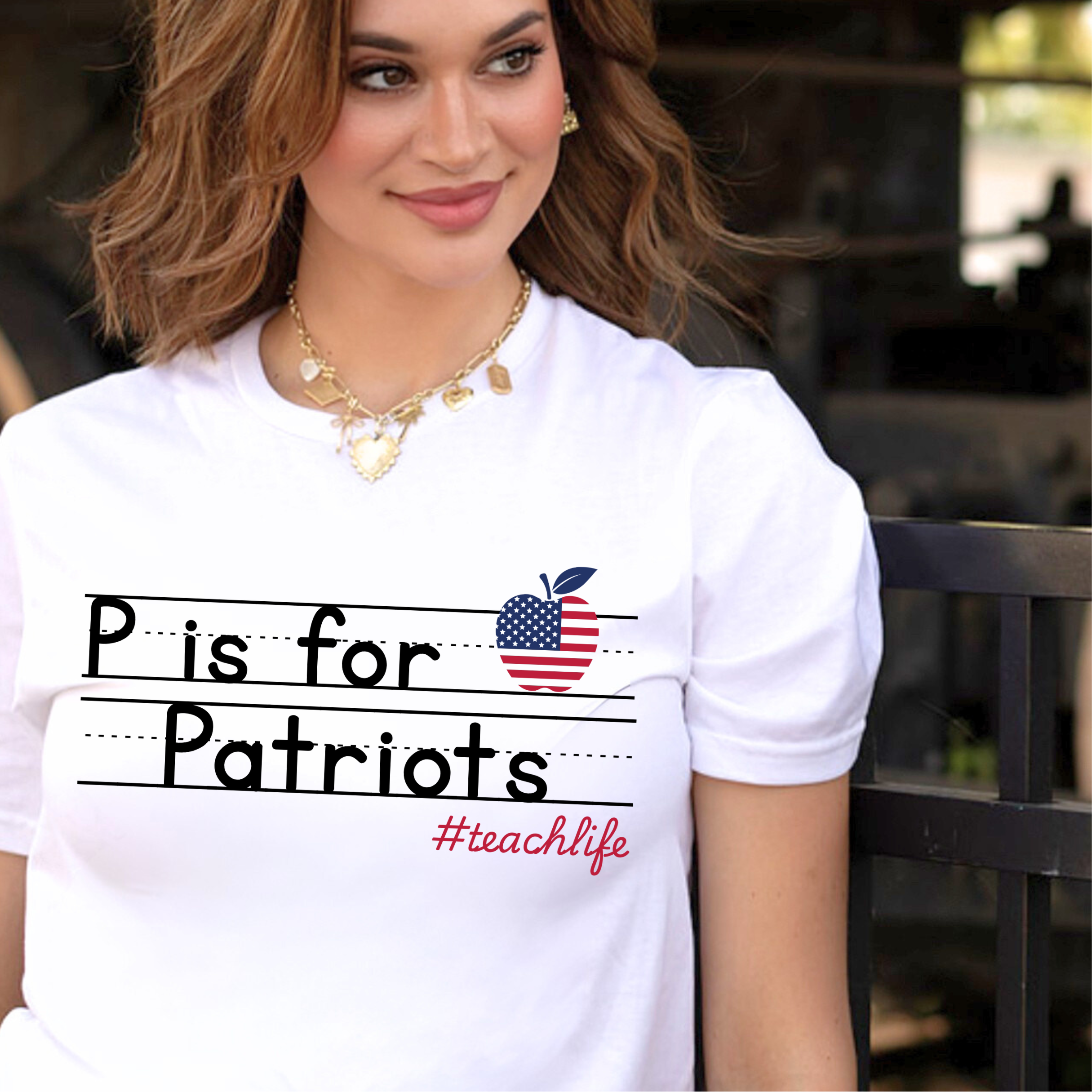 P IS FOR PATRIOTS TEE