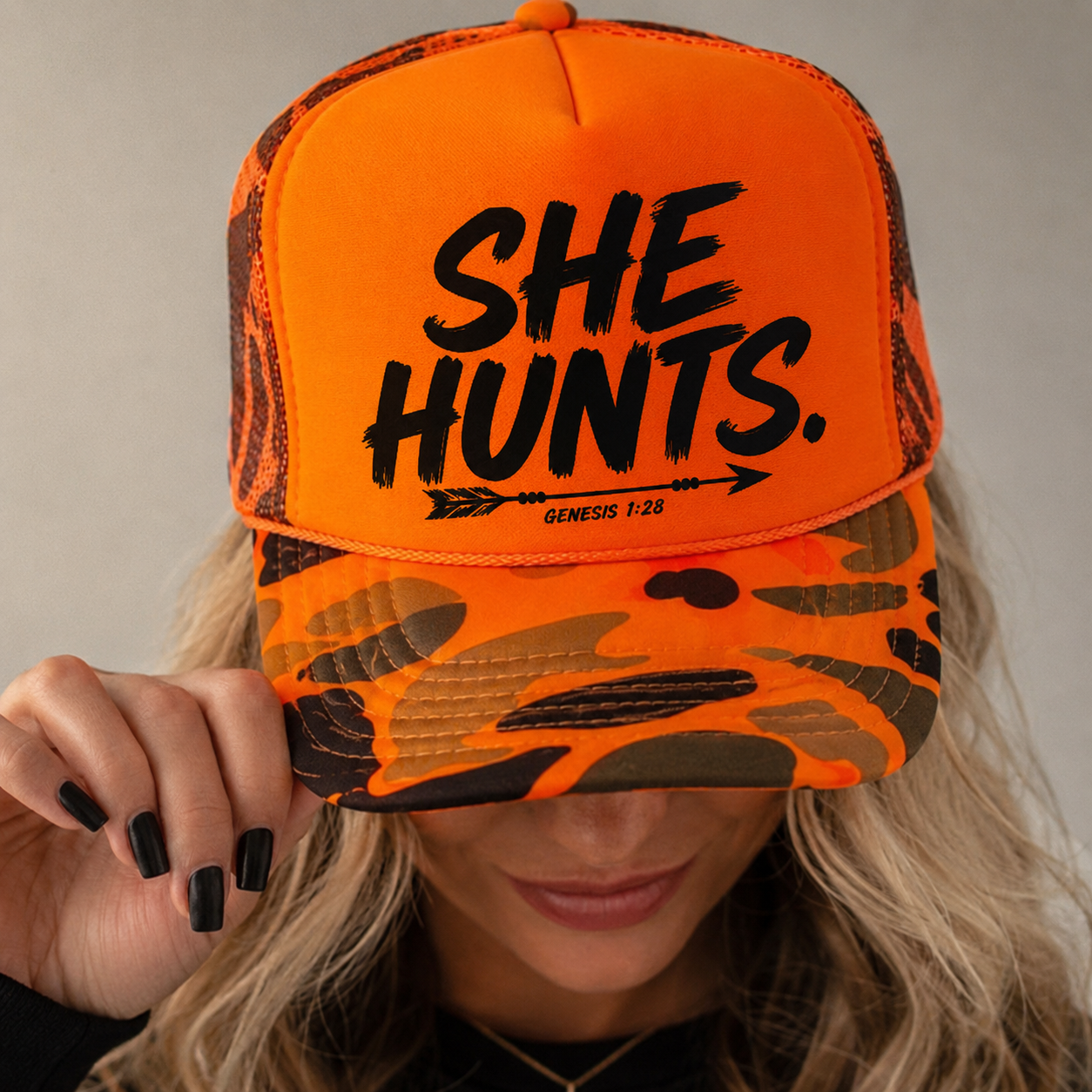 SHE HUNTS. Trucker - Genesis 1:28