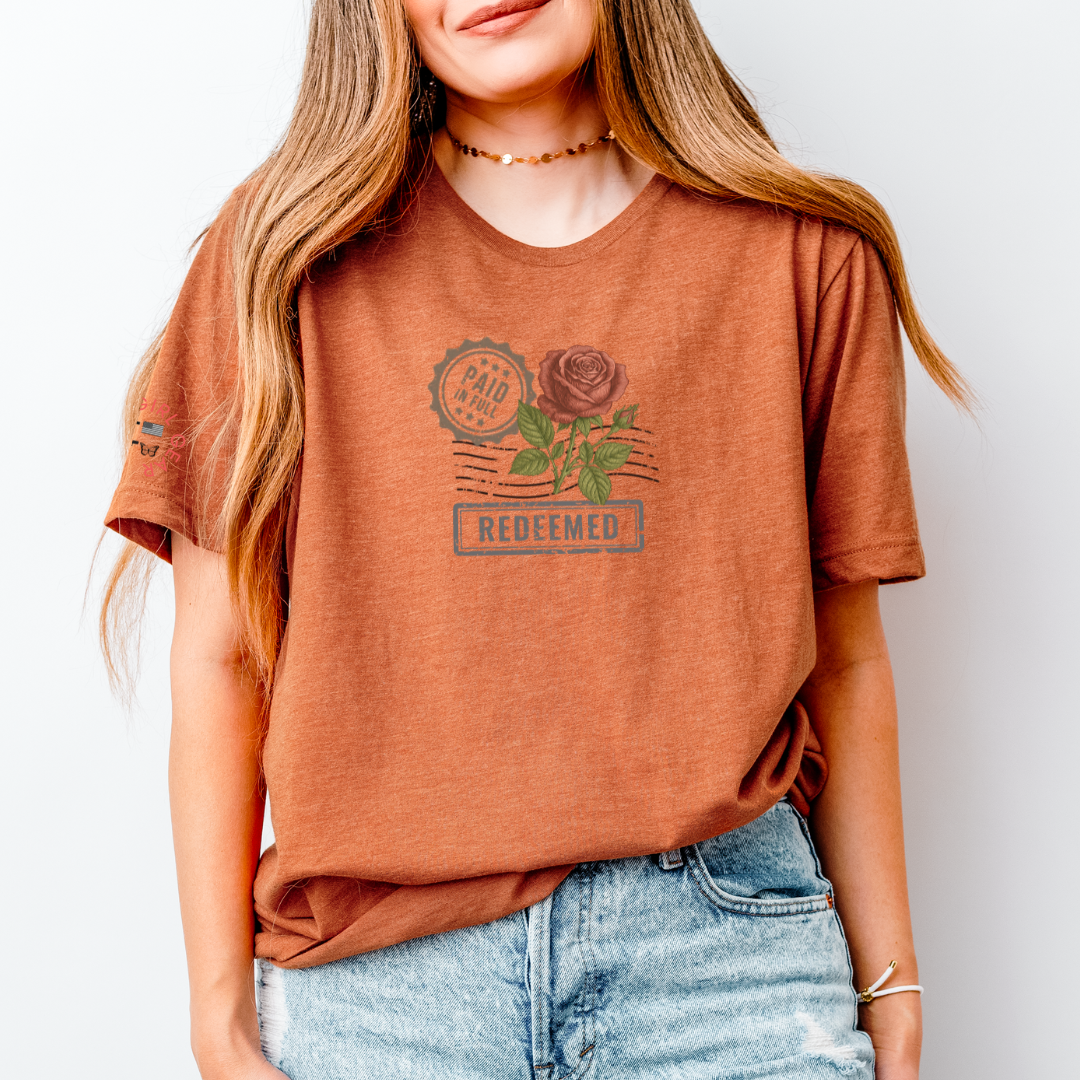 SHE IS ROOTED IN FAITH TEE