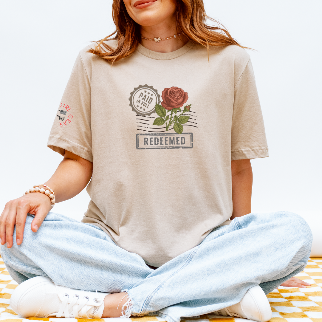 SHE IS ROOTED IN FAITH TEE