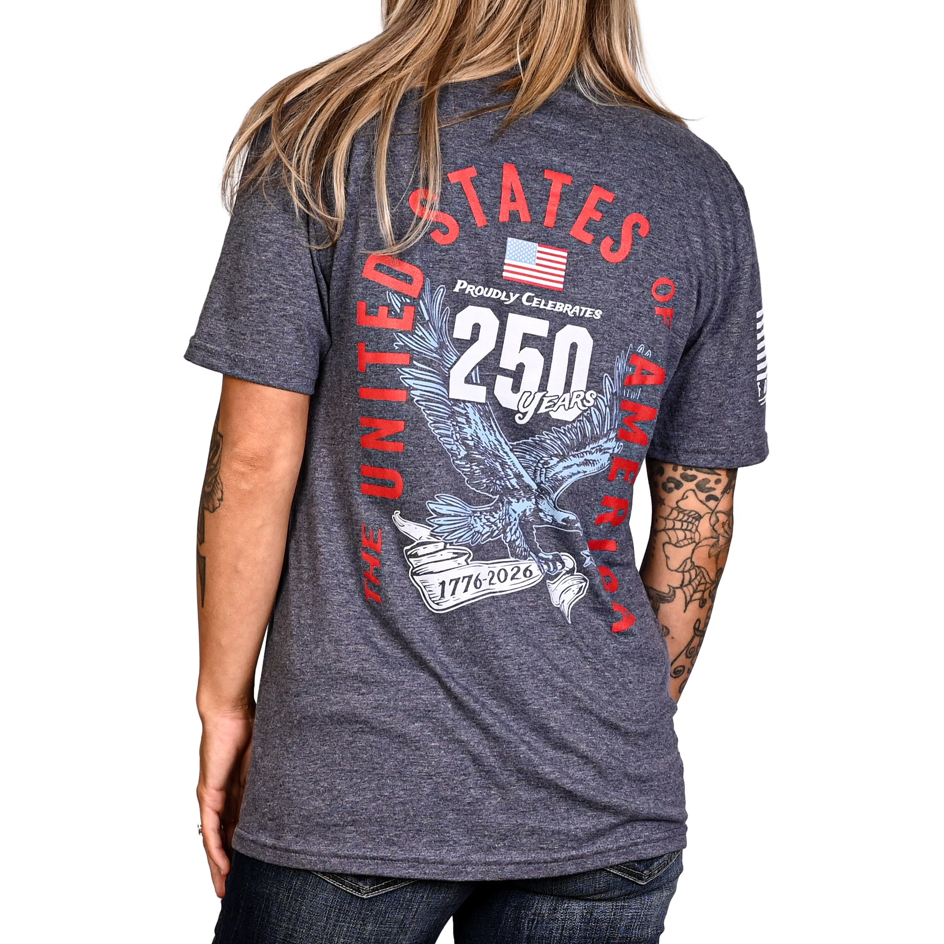 Women's 250th Anniversary Patriotic Boyfriend Fit T-Shirt