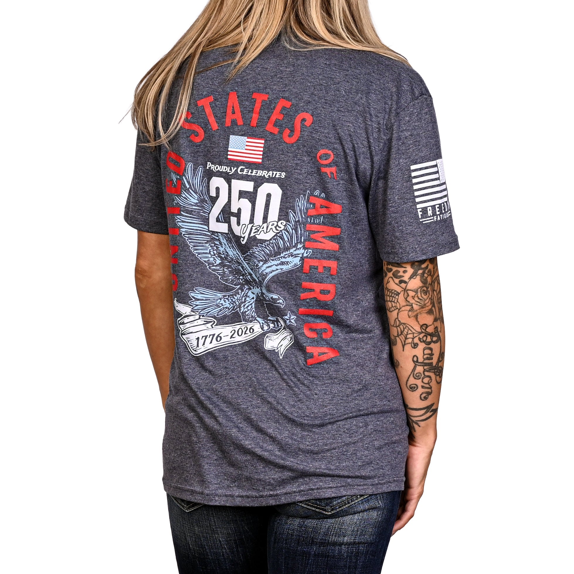 Women's 250th Anniversary Patriotic Boyfriend Fit T-Shirt