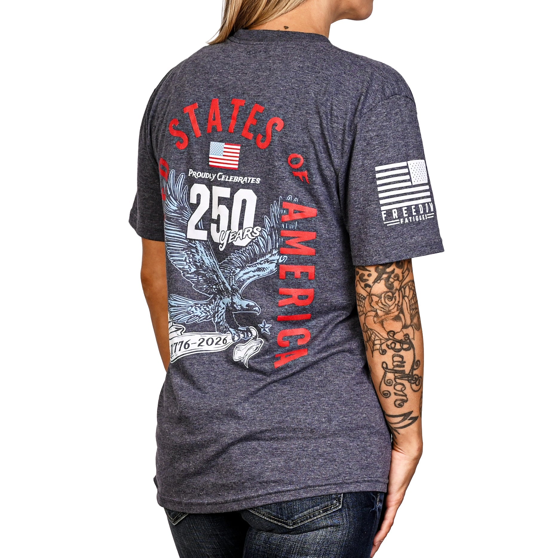 Women's 250th Anniversary Patriotic Boyfriend Fit T-Shirt