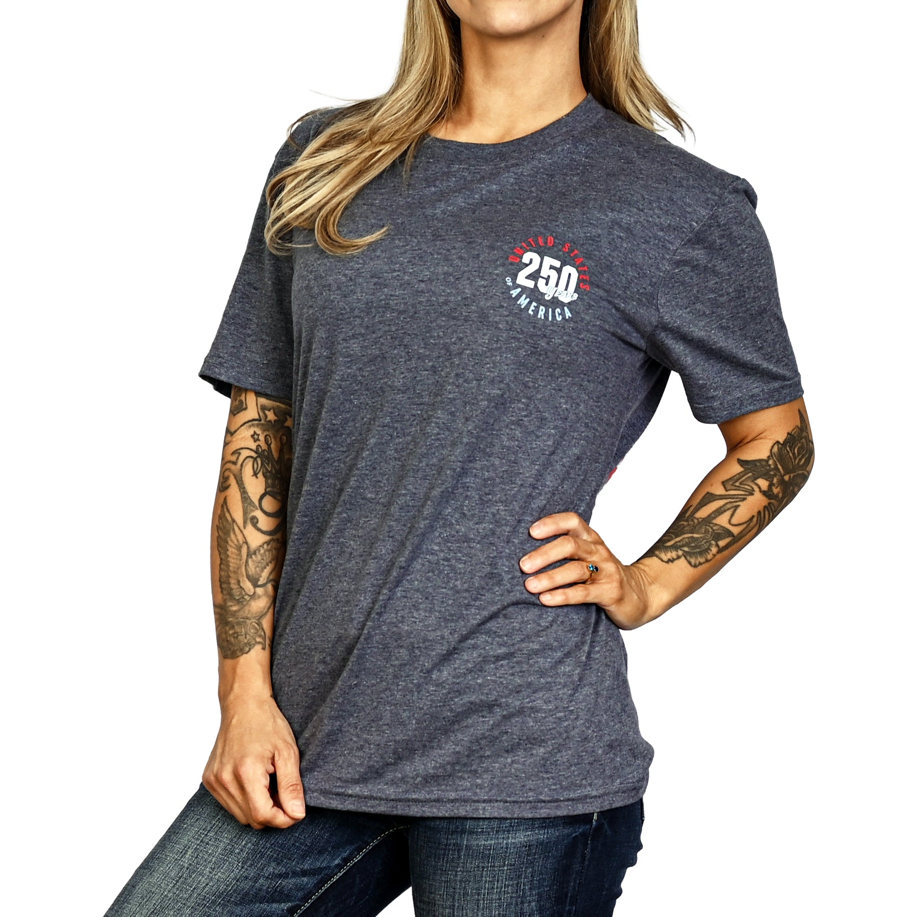 Women's 250th Anniversary Patriotic Boyfriend Fit T-Shirt