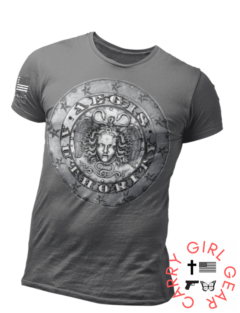 Aegis Authority Tee Gunmetal / S Unisex Cut Tee