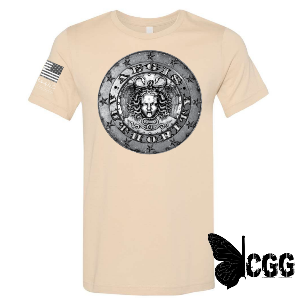 Aegis Authority Tee Sand / Xs Unisex Cut Tee