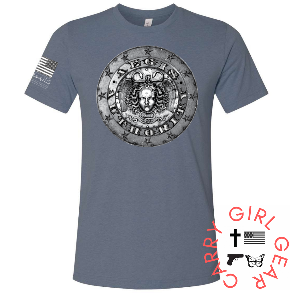 Aegis Authority Tee Steel Blue / Xs Unisex Cut Tee