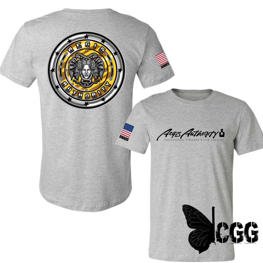 Aegis Authority Tee Xs / Athletic Gray Unisex Cut Cgg Perfect Tee