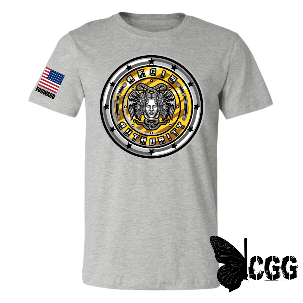 Aegis Authority Tee Xs / Athletic Gray Unisex Cut Cgg Perfect Tee