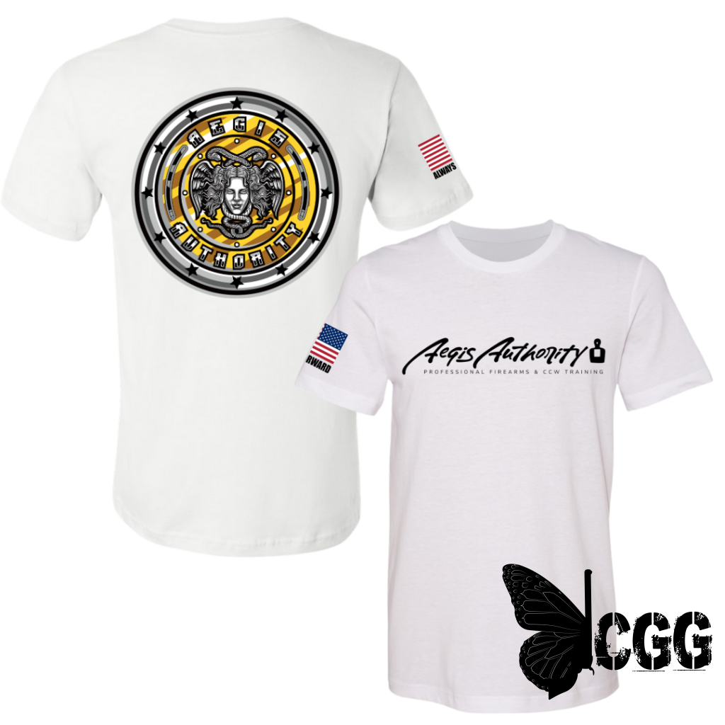 Aegis Authority Tee Xs / White Unisex Cut Cgg Perfect Tee