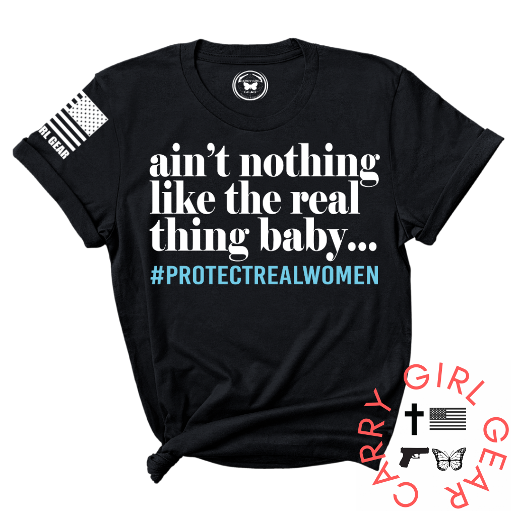 Aint Nothing Like The Real Thing Baby Tee Xs / Black Unisex Cut Cgg Perfect Tee
